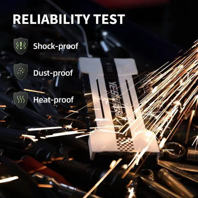 Alt view image 5 of 7 - YESPER 2160A Car Battery Jump Starter 16000mAh start 12V Vehicles up to 9.0L Gas and 7.0L Diesel Engine Portable Battery Pack