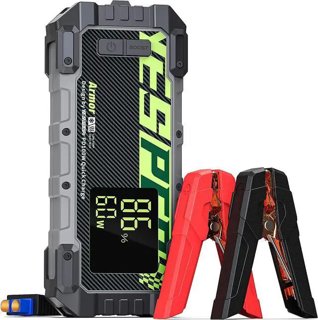 Main image of YESPER 3000A Car Jump Starter with Pre-Heat Tech 20000mAh Portable Jump Starter for 12V up to 10.0L Gas/8.0L Diesel