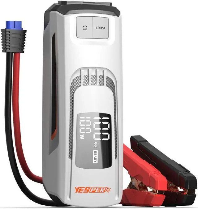 Main image of YESPER Boost Jump Starter Battery Pack 4120A 27000mAh Car Battery Charger Jumper Starter (All Gas/up to 10L Diesel) 100W Quick Charge 12V Portable Jump Box for Totally Dead Vehicle with DSLI Safe Tech