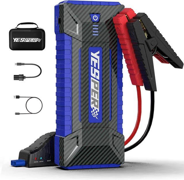 YiYLunneo 30000mAh Car Jump Starter - Portable Power Bank & Emergency Battery Booster For Cars, SUVs Up To 6L Gas