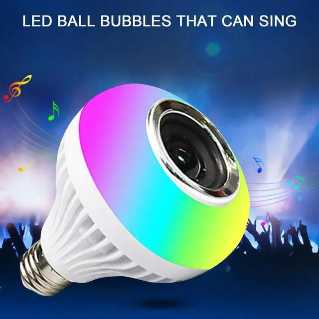 Alt view image 4 of 7 - Smart Music Light Bulb with Bluetooth Speakers,Wireless Smart Light Bulb with Remote Control,9-Color Lights and 4 Color Modes,Attractive and Durables,Suitable for Bars,Bedrooms,Liverooms Use