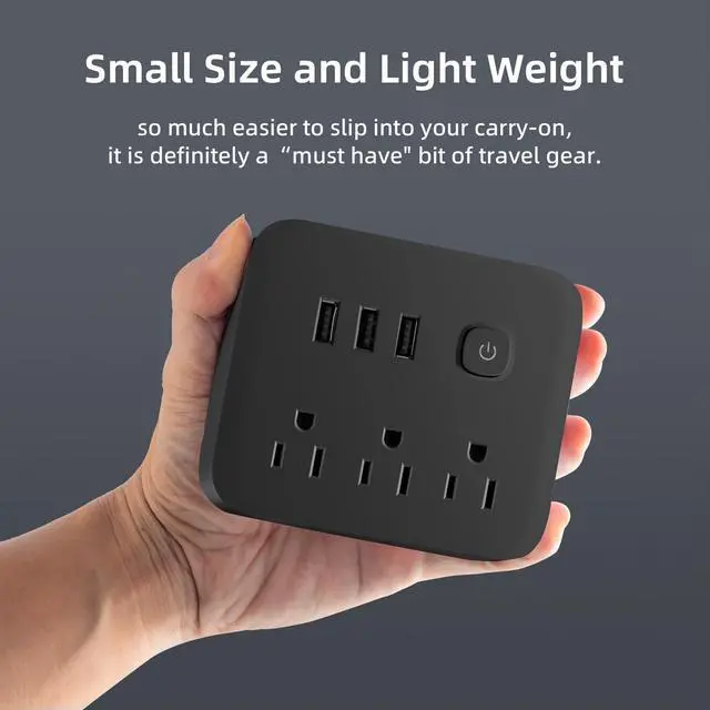Alt view image 4 of 7 - USB Power Bar Extension Cord -4 Ft Surge Protector Power Strip with 8 Outlets and 4 USB Ports(3U1C), 3 Side Outlet Extender for Home, Office, Dorm Essentials, ETL Listed