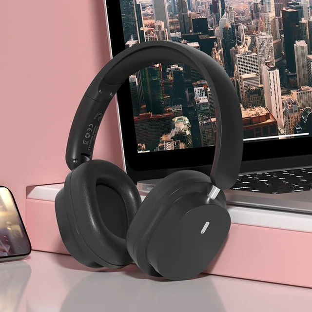Alt view image 3 of 7 - Bluetooth Headphones Over Ear, 12 Hours Playtime Wireless Headphones with Microphone, Foldable Lightweight Headset with Deep Bass, HiFi Stereo Sound Low Latency for Travel Work Cellphone