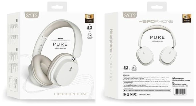 Alt view image 3 of 7 - Wireless Over Ear Bluetooth Headphones with 24H Playtime, Hi-Res Audio, Deep Bass, Memory Foam Ear Cups and Headband for Travel, Work