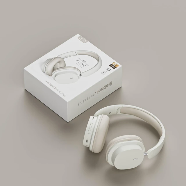Alt view image 4 of 7 - Wireless Over Ear Bluetooth Headphones with 24H Playtime, Hi-Res Audio, Deep Bass, Memory Foam Ear Cups and Headband for Travel, Work