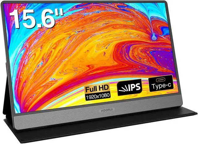 KOORUI Portable Monitor 15.6inch FHD Inch 1080P Gaming Monitor IPS