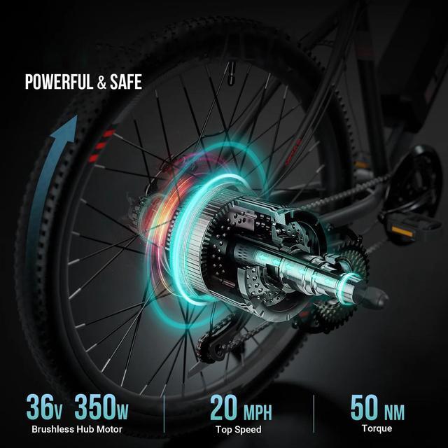 Alt view image 5 of 7 - MACFOX Cybertruck 100 Electric City Bike