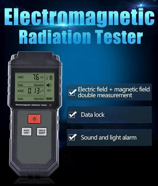 Main image of Electromagnetic radiation detector professional testing household appliances Electromagnetic wave radiation measurement and monitoring instruments