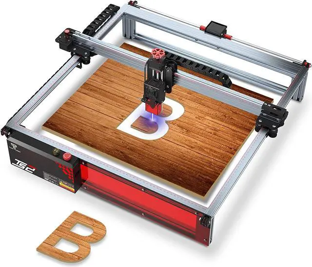 Alt view image 2 of 6 - Twotrees TS2 Diode Pro Laser Engraver, 10W Laser Cutter Engraving Machine for Personalized Gifts, Laser Engraver for Wood and Metal, Acrylic, Glass, etc.