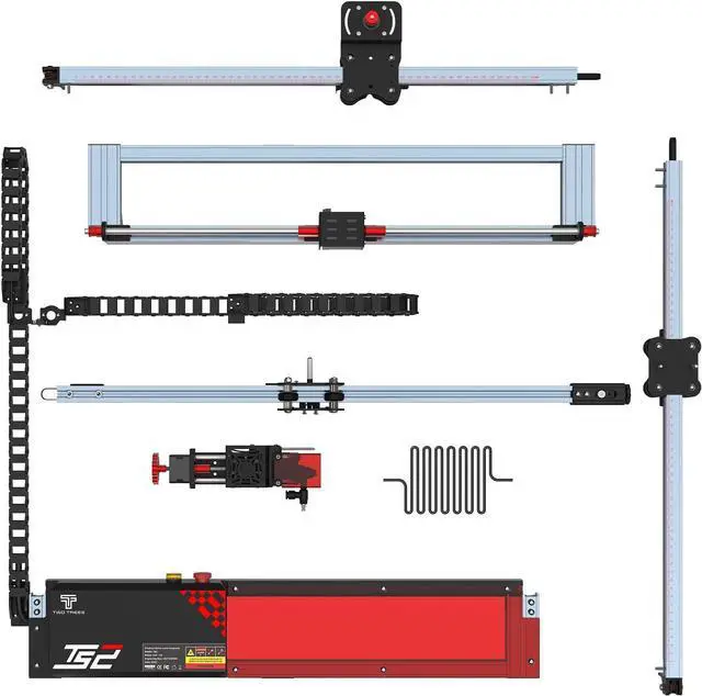 Alt view image 6 of 6 - Twotrees TS2 Diode Pro Laser Engraver, 10W Laser Cutter Engraving Machine for Personalized Gifts, Laser Engraver for Wood and Metal, Acrylic, Glass, etc.
