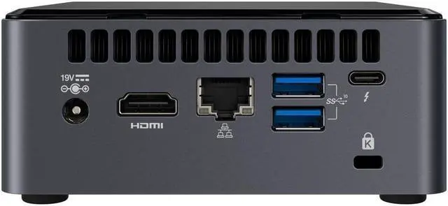 Alt view image 3 of 3 - NUC10i3FNH mini computer, i3-10110U up to 4.1GHz, RAM, SSD, HDMI, Thunderbolt, card reader, Wi-Fi, Bluetooth, Windows 10 Pro (not including memory and hard disk, need to be purchased separately)