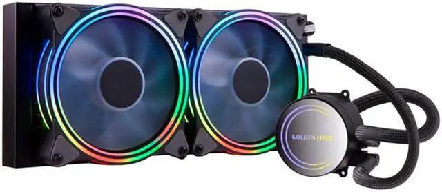 Main image of Jinheda Ice 240G Desktop PC Integrated Water Cooled CPU Radiator ARGB Temperature Controlled Silent Fan