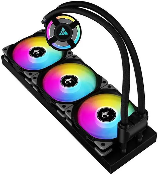 Alt view image 2 of 2 - Cross border desktop computer CPU integrated water-cooled radiator Xingchen S360 ARGB Shenguang synchronous PWM temperature controlled silent fan