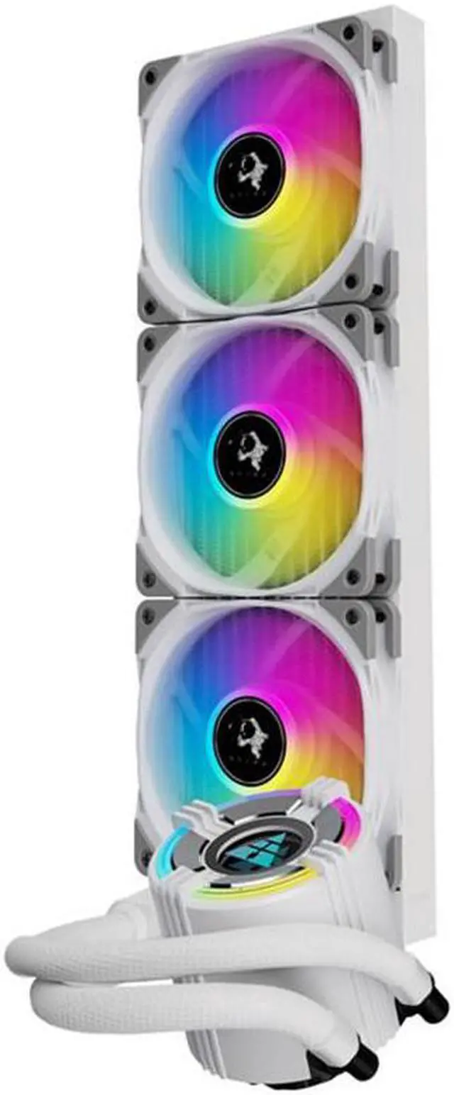 Main image of Cross border desktop computer CPU integrated water-cooled radiator Starry S360 ARGB Shenguang synchronous PWM temperature controlled silent fan white