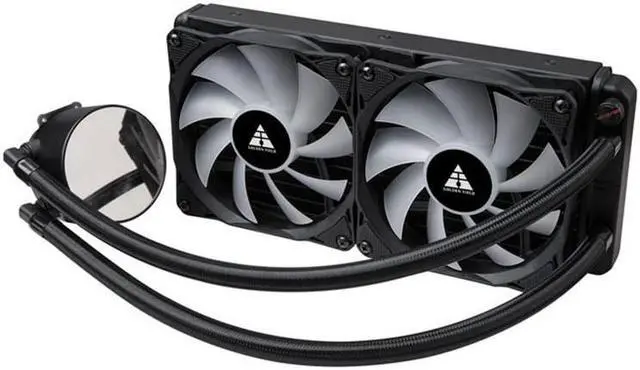 Alt view image 4 of 5 - Cross border Jinheda desktop computer integrated 240 water-cooled CPU heat sink ice blade 240 colorful temperature controlled silent fan