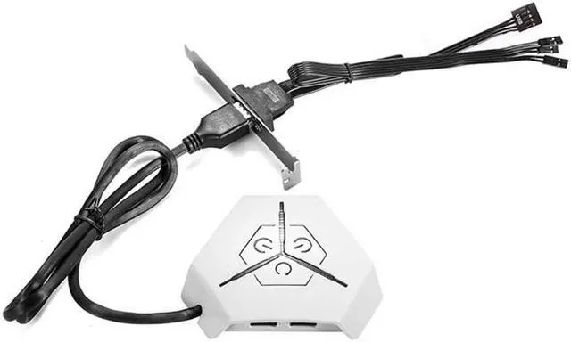 Alt view image 3 of 5 - Cross border computer desktop power on/off button V6 Internet cafe host box power on/off button External extension cable