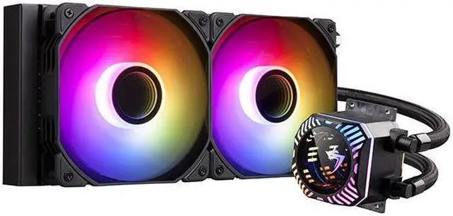 Main image of Jinheda Desktop PC Host CPU Heat Sink Dragon Scale 240 ARGB Edition ARGB Divine Light Synchronous Silent Fan Integrated Water Cooling