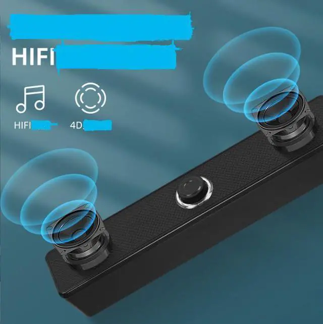 Alt view image 3 of 3 - 350TS laptop long speaker dual speaker wired Bluetooth integrated mini USB speaker cross-border direct supply