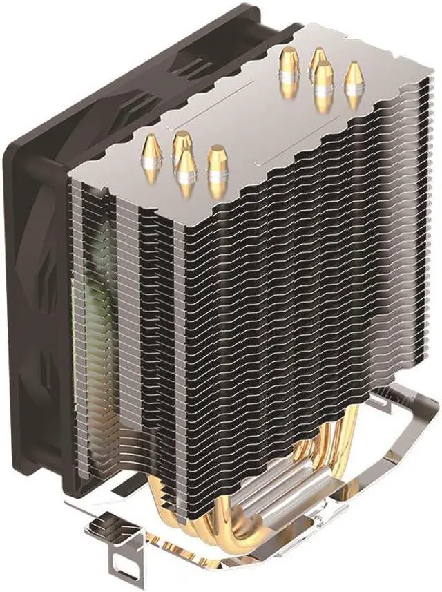 Alt view image 4 of 5 - Cross border desktop computer host 4 copper tube CPU heat sink blade A400 1700 12th generation air-cooled RGB colorful silent fan