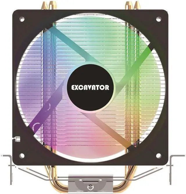 Main image of Cross border desktop computer host 4 copper tube CPU heat sink blade A400 1700 12th generation air-cooled RGB colorful silent fan