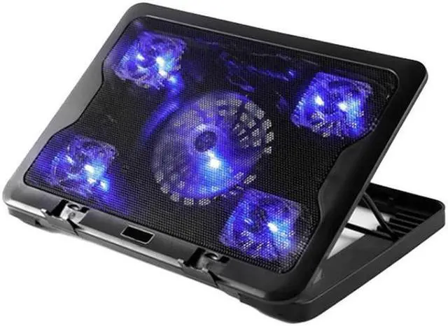 Alt view image 4 of 5 - Cross border new note heat sink with adjustable height of five fans, C5 silent heat dissipation, available below 15.6 inches