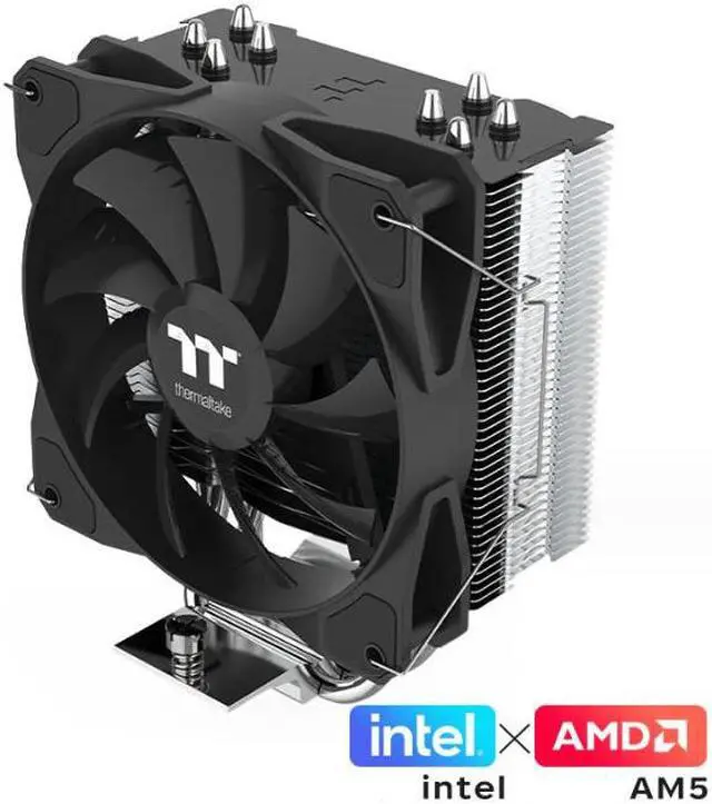 Alt view image 2 of 5 - Cross border TT desktop computer PC host CPU heat sink A400P 4 copper tube multi platform intelligent temperature control silent fan