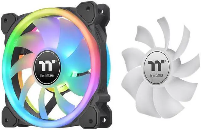 Alt view image 3 of 6 - Desktop computer host CPU chassis water-cooled heat sink Yaoying SWAFAN 14 RGB front and back fan blades RGB illusion synchronous silent fan