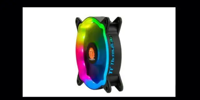 Alt view image 5 of 5 - Tt desktop computer, PC host, chassis, heat sink, Tt Linglong 12 chassis, fan ARGB, dazzling divine light, synchronous, illusory, and silent fans, 3 pieces