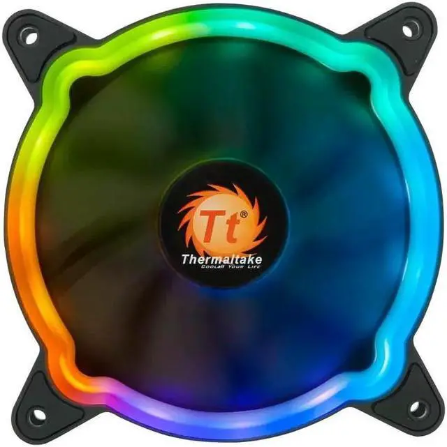 Alt view image 2 of 5 - Tt desktop computer, PC host, chassis, heat sink, Tt Linglong 12 chassis, fan ARGB, dazzling divine light, synchronous, illusory, and silent fans, 3 pieces