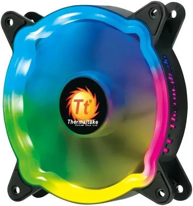 Alt view image 3 of 5 - Tt desktop computer, PC host, chassis, heat sink, Tt Linglong 12 chassis, fan ARGB, dazzling divine light, synchronous, illusory, and silent fans, 3 pieces