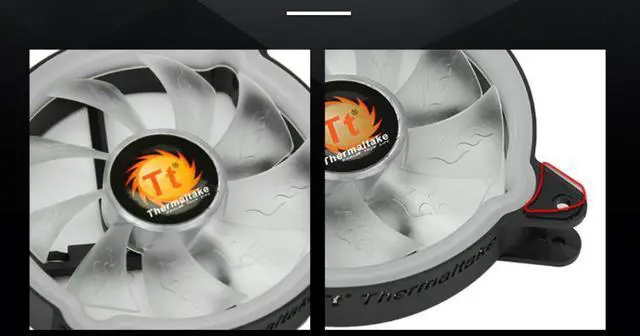 Alt view image 4 of 5 - Tt desktop computer, PC host, chassis, heat sink, Tt Linglong 12 chassis, fan ARGB, dazzling divine light, synchronous, illusory, and silent fans, 3 pieces