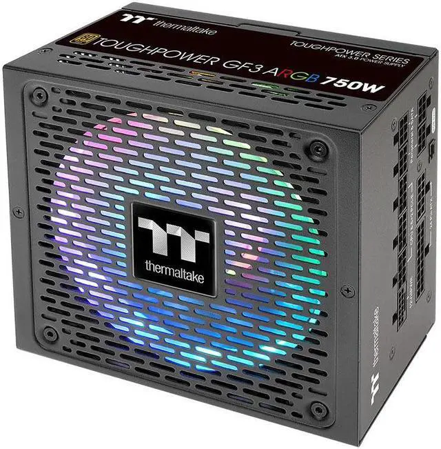 Main image of TT desktop computer host ARGB rated 750W GF3 ARGB 750W gold medal full module full voltage PCIE5.0 gaming power supply