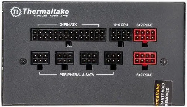 Alt view image 4 of 5 - Cross border Tt rated 650W desktop computer host GT 650W full voltage 80PLUS gold medal full module gaming power supply