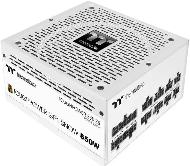 Alt view image 2 of 4 - Tt Steel Shadow GF1 850W Snow White Edition Rated 850W Desktop Computer 80PLUS Gold Medal Full Module Japanese Capacitor Gaming Power Supply