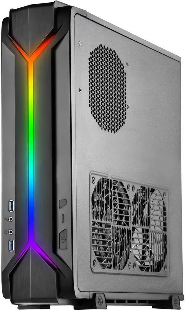 Main image of Case for Mini-ITX Motherboards with integrated Addressable RGB Lighting (RVZ03B-ARGB)