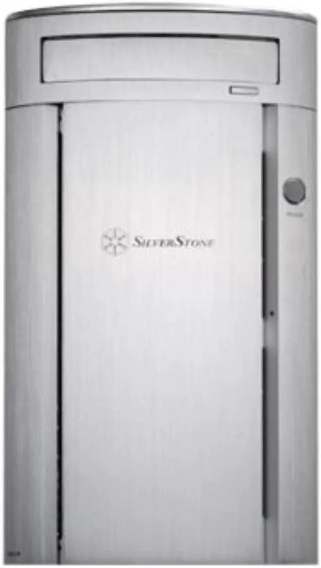 Alt view image 2 of 7 - Aluminum Front Panel/Secc Structure Micro Atx Mid Tower Computer Case (Silver)