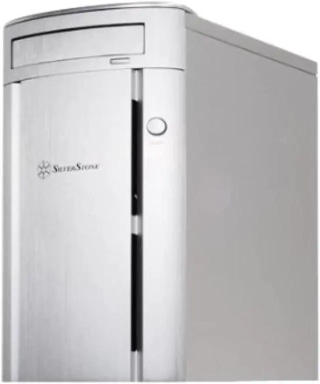 Main image of Aluminum Front Panel/Secc Structure Micro Atx Mid Tower Computer Case (Silver)