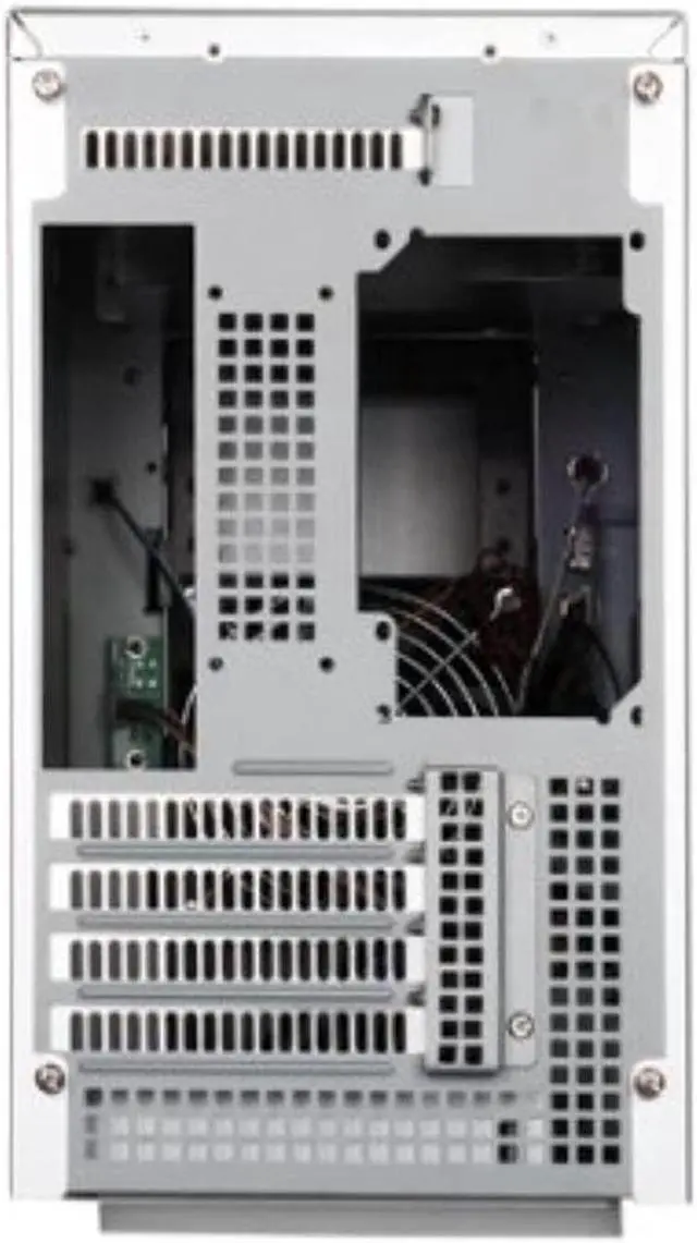 Alt view image 5 of 7 - Aluminum Front Panel/Secc Structure Micro Atx Mid Tower Computer Case (Silver)