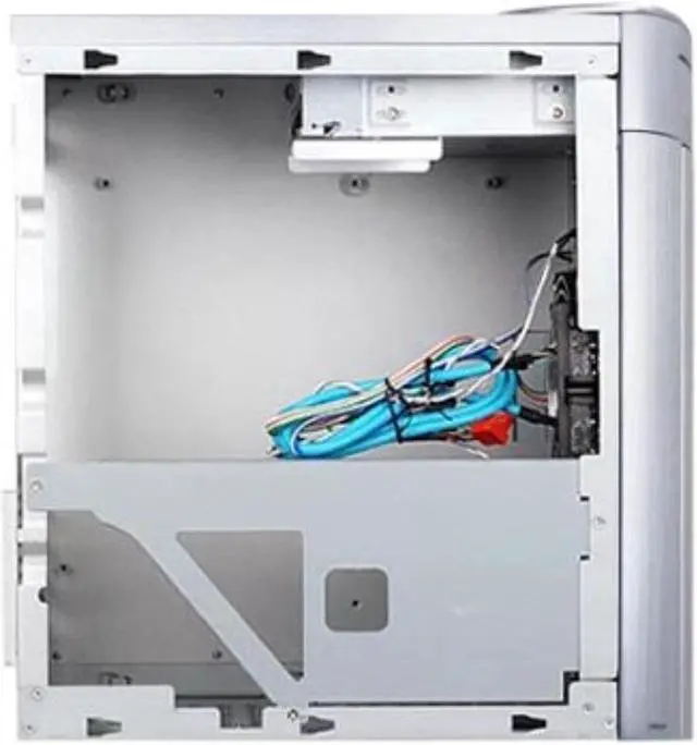 Alt view image 6 of 7 - Aluminum Front Panel/Secc Structure Micro Atx Mid Tower Computer Case (Silver)