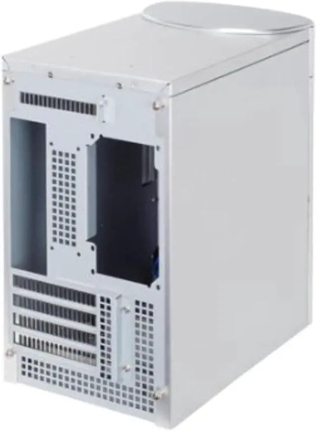 Alt view image 4 of 7 - Aluminum Front Panel/Secc Structure Micro Atx Mid Tower Computer Case (Silver)