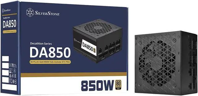 Main image of SilverStone Technology  DA850R Gold 80 PLUS Gold 850W ATX 3.0 & PCIe 5.0 Fully Modular Power Supply
