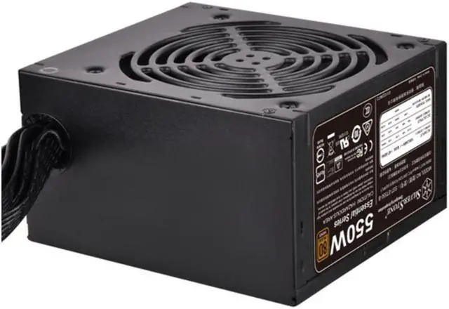 Alt view image 2 of 2 - 550 watt 80 plus bronze atx psu with flat black cables et550-b power supply et550-b