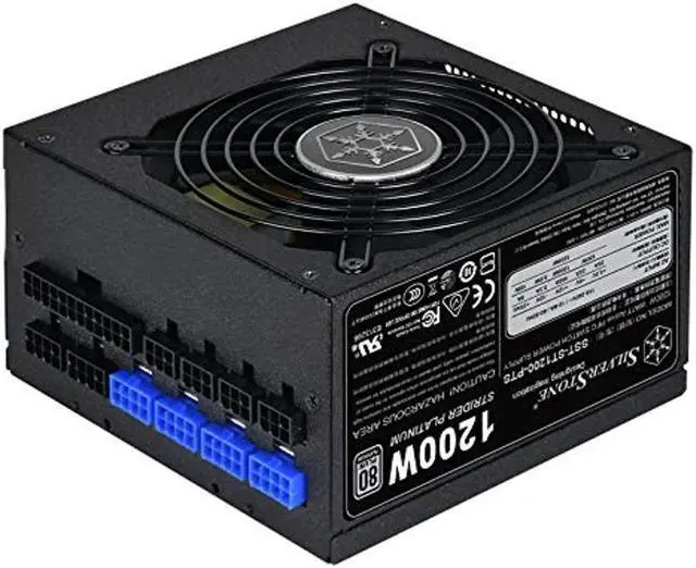 Alt view image 2 of 5 - Technology 1200 Watt Fully Modular 80 Plus Platinum Power Supply Ultra Compact 140MM in Depth ST1200-PTS