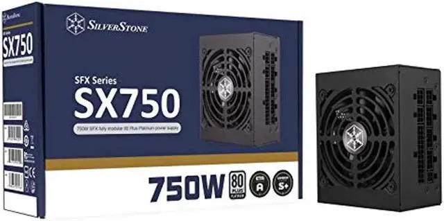 Main image of SX750-PT 750W SFX Fully Modular Power Supply 80 Plus Platinum Rated 92mm Fan Black