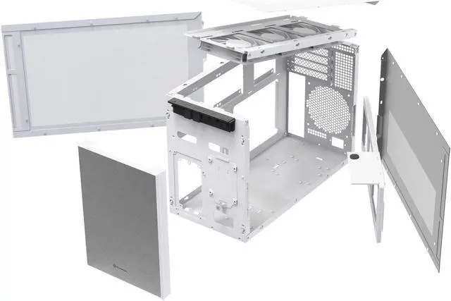 Alt view image 7 of 7 - SilverStone Technology SUGO 17 White Premium shoebox-Shaped Computer Chassis, SST-SG17W