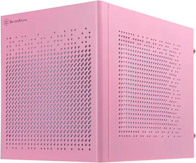 Alt view image 6 of 7 - SilverStone Technology SUGO 16 Pink Mini-ITX Small Form Factor case with All Metal Construction, SST-SG16P