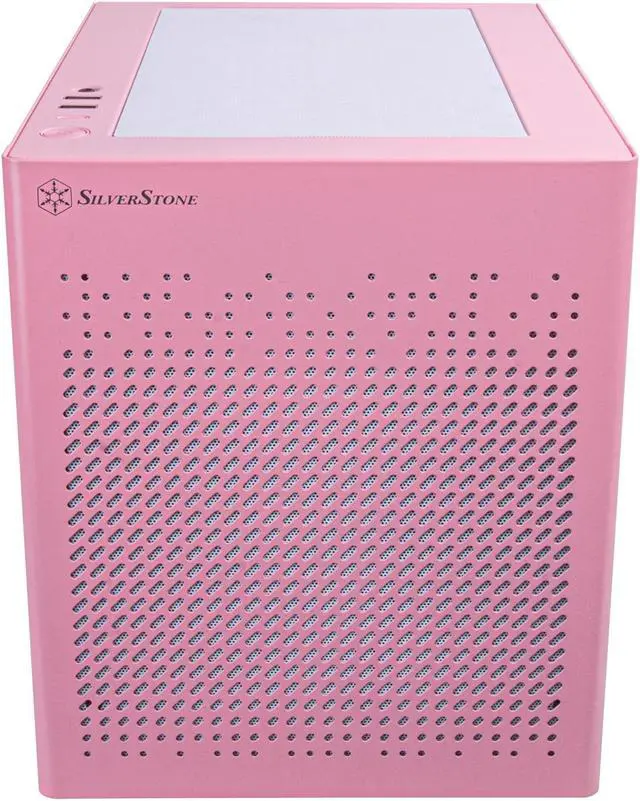Alt view image 5 of 7 - SilverStone Technology SUGO 16 Pink Mini-ITX Small Form Factor case with All Metal Construction, SST-SG16P