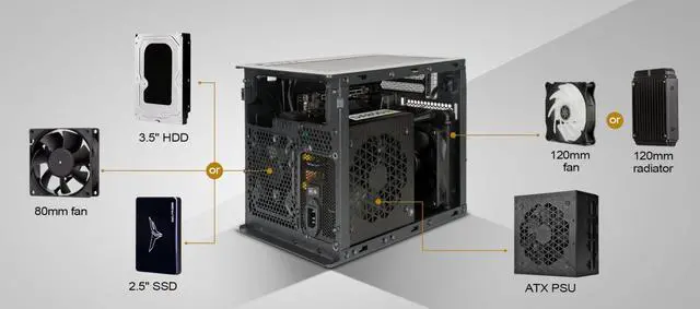 Alt view image 6 of 14 - SilverStone, SFF Chassis