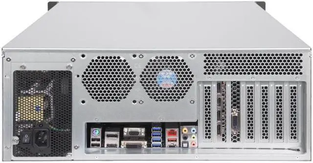 Alt view image 10 of 13 - SilverStone Technology RM41-H08 4U Rackmount Server Case with 5 x 3.5 Hot-Swappable Bay and 3 x 5.25 Bays with USB 3.1 Gen 1 RM41-H08-x