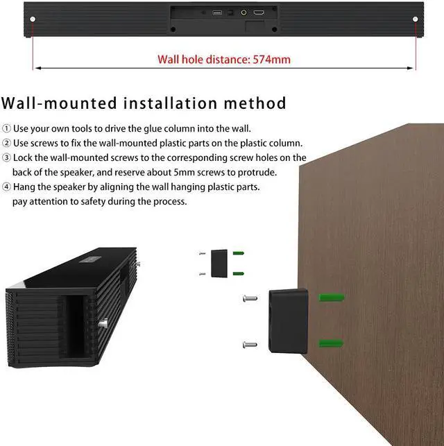 Alt view image 7 of 7 - INFIBLA Bluetooth Sound bar for TV | 60 Watts Powerful 2.1 Stereo Soundbar | EQ Control,Bluetooth,Coaxial,Optical & HDMI(ARC) Connection with USB & AUX Playback | Remote Controlled TV Soundbar Speaker